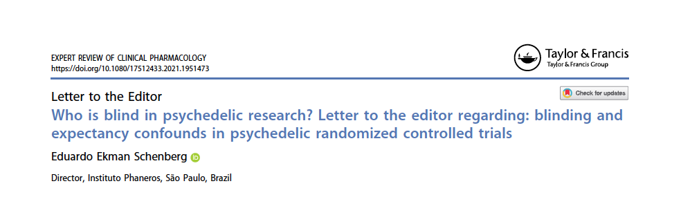 Who is blind in psychedelic research?
